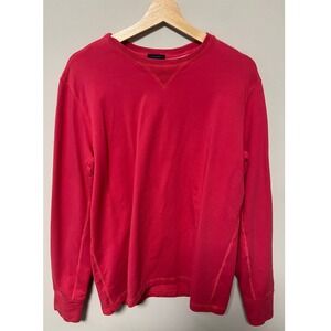 Patrick Assaraf Sweatshirt Mens S Dark Pink  Pima Cotton Spandex Pullover